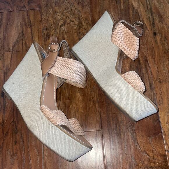 STEVE MADDEN Engel Platform Wedge Sandals - Picture 3 of 6